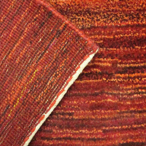 ギャッベ絨毯「夕暮れに佇む女の子」9136674【147×104】