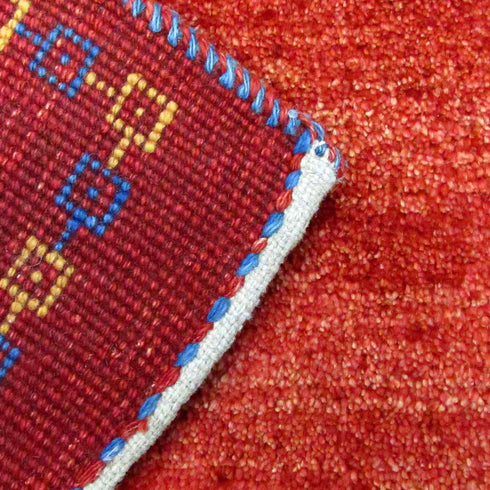 ギャッベ絨毯「手つなぎ四角形」8336263【155×100】