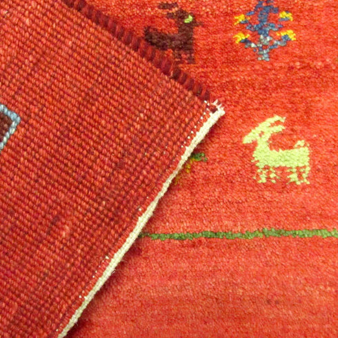 ギャッベ絨毯「羊さんの学校?」10034135【149×102】