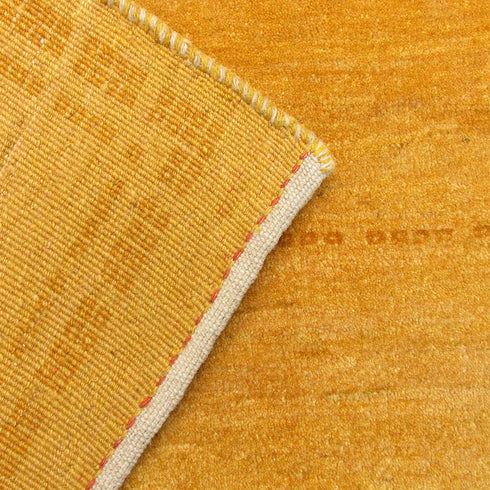 ギャッベ絨毯「陽だまりのような黄色」912716【213×124】