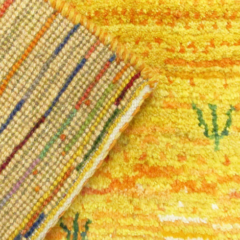 ギャッベ絨毯「白ヤギさん」9129806【157×97】