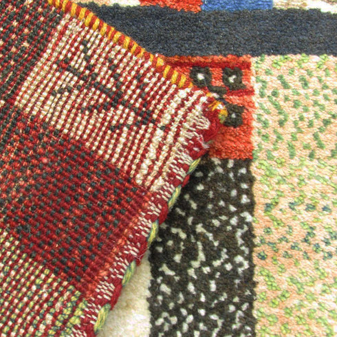 ギャッベ絨毯 「パッチワーク」 9119582【138×84】