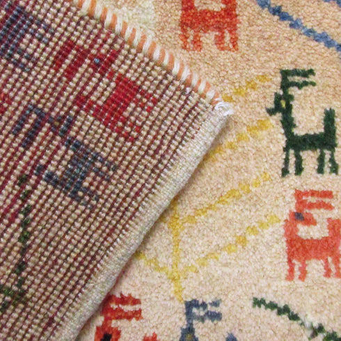 ギャッベ絨毯 「満員御礼」 9306379【85×63】