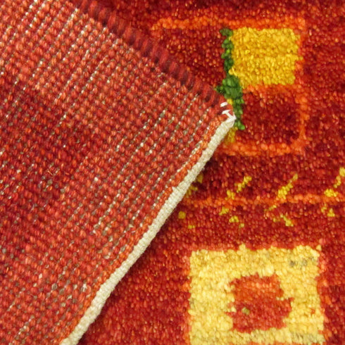 ギャッベ絨毯「細かい文様がたくさん」10027776【145×107】