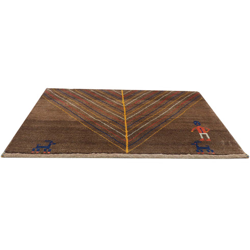 ギャッベ絨毯 「顔色」 9241363【57×92】