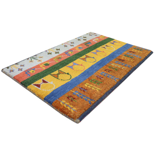 ギャッベ絨毯 「新作バッグ」 9241309【57×88】