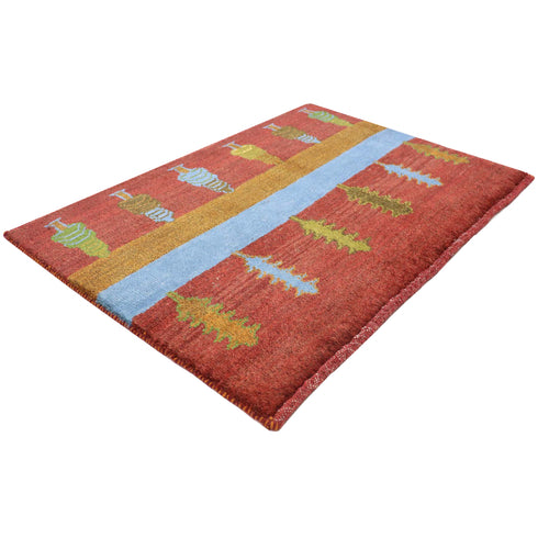 ギャッベ絨毯 「試験管洗い」 9241333【57×85】