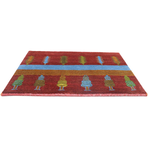 ギャッベ絨毯 「試験管洗い」 9241333【57×85】