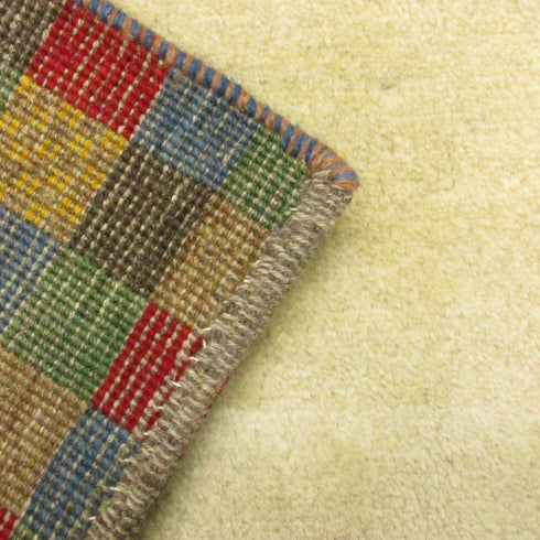 ギャッベ絨毯「カラフルな枠」9209252【177×124】