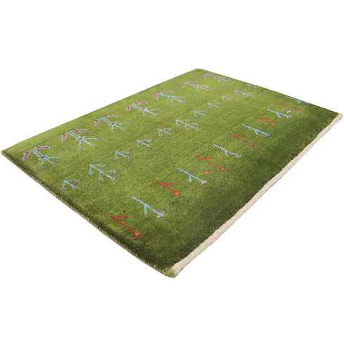 ギャッベ絨毯「お花のような生命の樹」9244399【60×89】