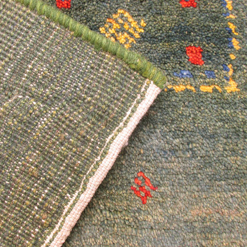 ギャッベ絨毯「穏やかでカラフルな文様」9318595【219×178】