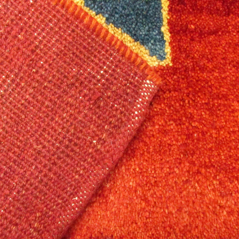 ギャッベ絨毯「ヤギさんたちの徒競走」9318593【186×111】