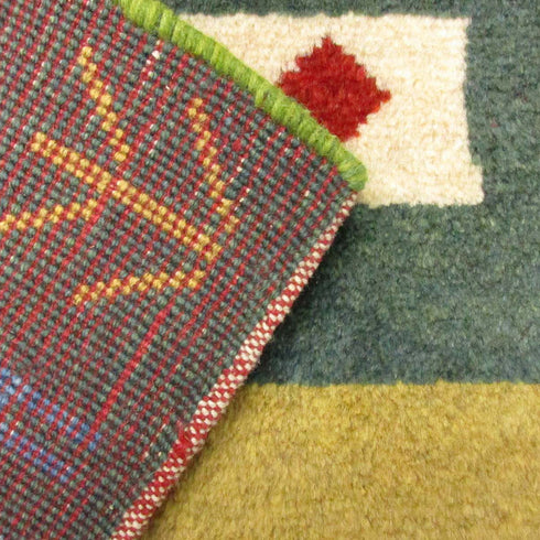 ギャッベ絨毯「長~いヤギさん発見!」9214883【182×114】