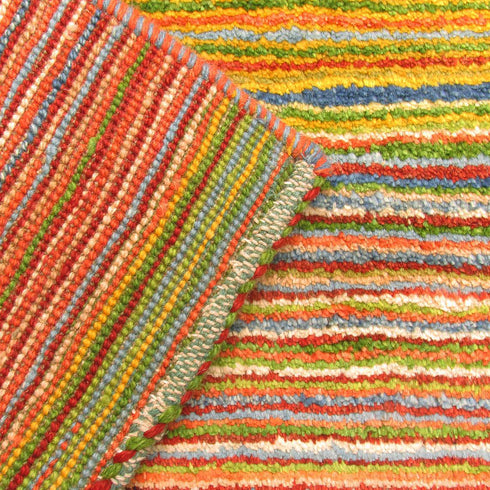 ギャッベ絨毯 「色の調べが奏でるボーダーギャッベ」 9251859【237×165】