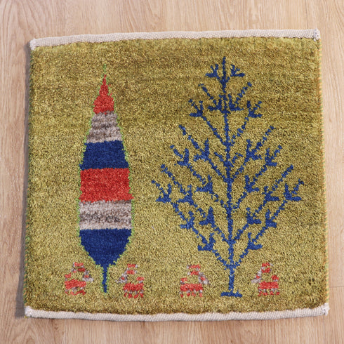 ギャッベ絨毯 10090128【39×41】