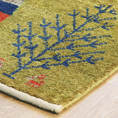 ギャッベ絨毯 10090128【39×41】