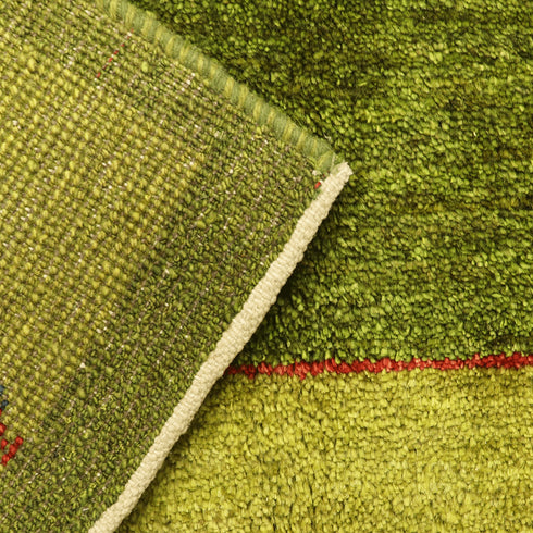 ギャッベ絨毯「春の公園」10103036【177×119】