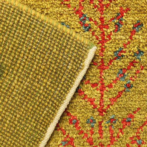 ギャッベ絨毯「生命の樹の背比べ」10115243【176×117】