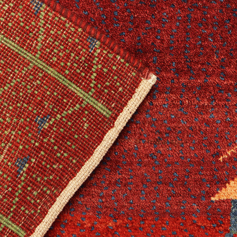 ギャッベ絨毯「女の子がステキ」10139346【189×130】