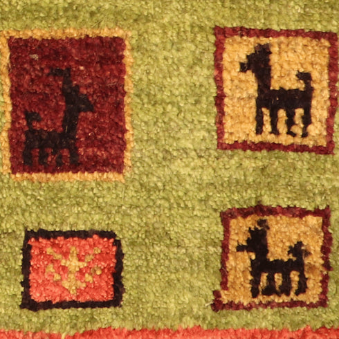 ギャッベ絨毯 10156382【30×31】