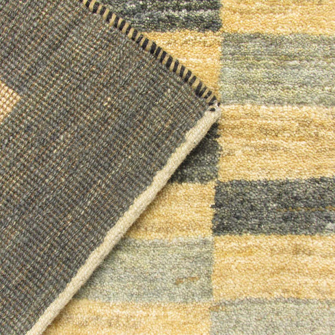 ギャッベ絨毯「静けさと彩りのボーダー」 9509157【250×200】