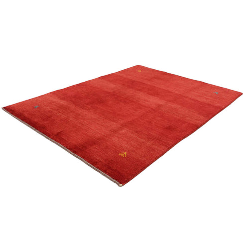 ギャッベ絨毯「朝焼けの色彩がゆらぐ」9319109【194×144】