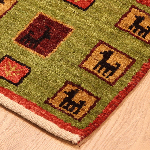 ギャッベ絨毯 10156382【30×31】