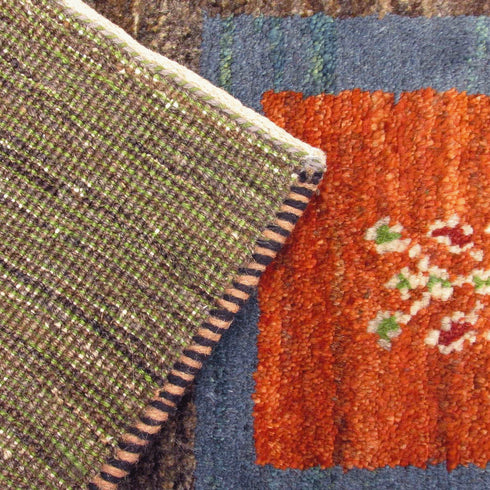 ギャッベ絨毯「生命の樹の絵画?」10110262【154×50】