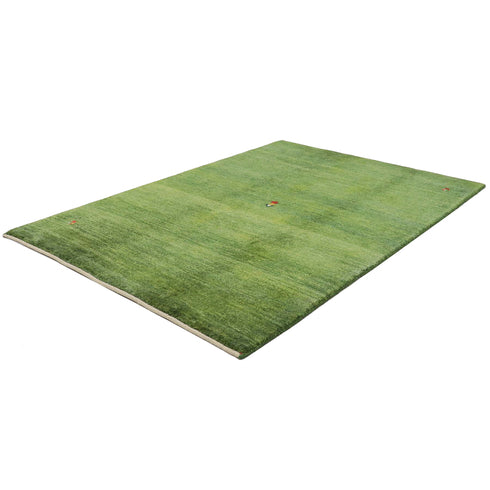 ギャッベ絨毯「黒髪の少女」9314265【176×121】