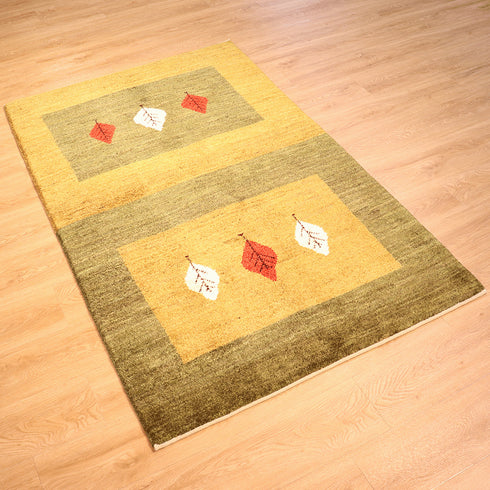 ギャッベ絨毯「ロボットが2つ?」10115331【179×112】