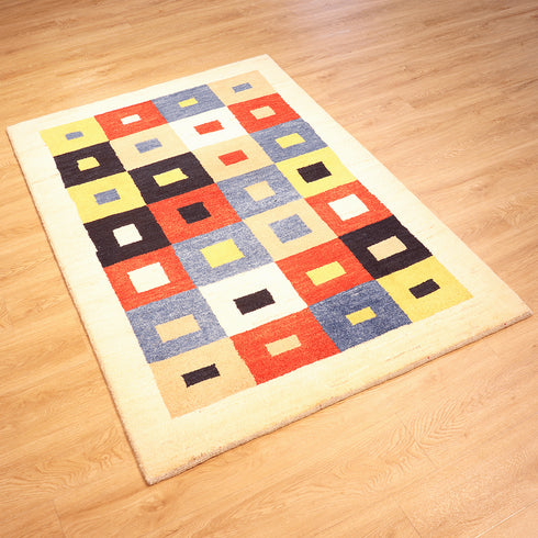 ギャッベ絨毯「モダンアート」9403355【173×117】