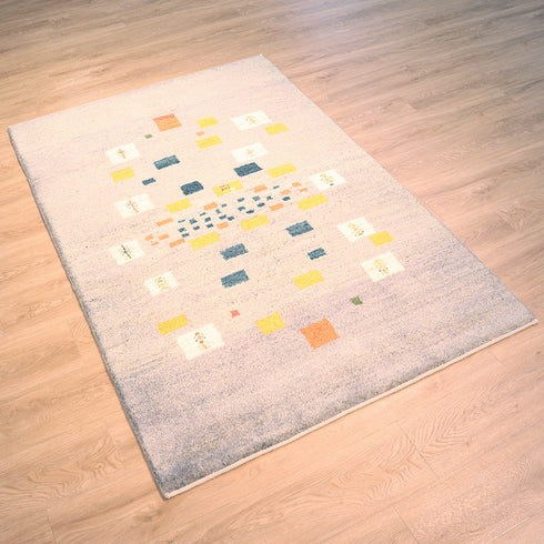 ギャッベ絨毯「四角いフロート?」10108335【176×115】