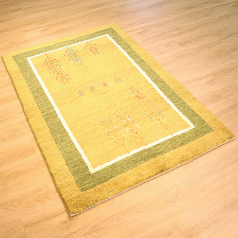 ギャッベ絨毯「生命の樹の背比べ」10115243【176×117】