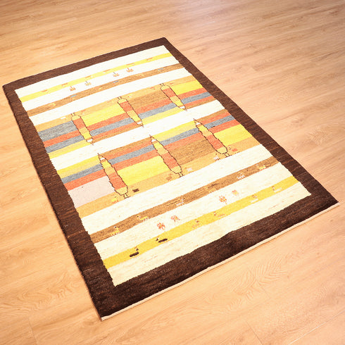 ギャッベ絨毯「糸杉と踊る色彩」10108311【176×117】