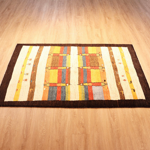 ギャッベ絨毯「糸杉と踊る色彩」10108311【176×117】