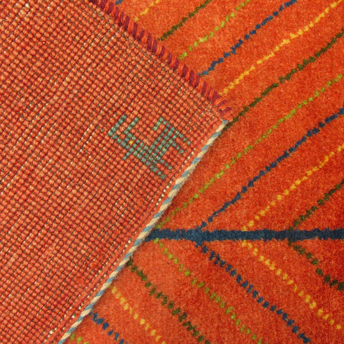 ギャッベ絨毯 「シンメトリー」 9241013【82×55】