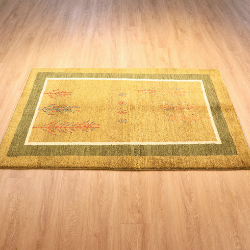 ギャッベ絨毯「生命の樹の背比べ」10115243【176×117】