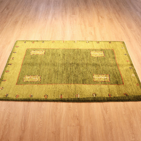 ギャッベ絨毯「春の公園」10103036【177×119】