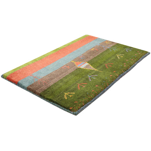 ギャッベ絨毯 「糸杉と生命の樹」 9241356【57×89】