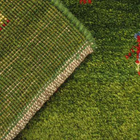 ギャッベ絨毯「羊飼いさんがたくさん」9305356【143×104】