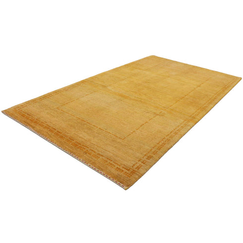 ギャッベ絨毯「陽だまりのような黄色」912716【213×124】