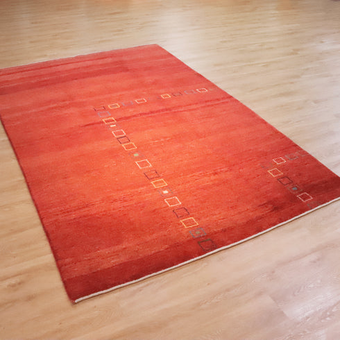 ギャッベ絨毯「遊牧の息吹を宿す赤 931325【307×200】