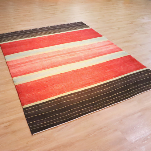 ギャッベ絨毯「色彩のリズム」 961920【284×218】