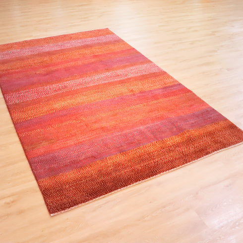 ギャッベ絨毯 「緋織の点景」 921827【306×191】