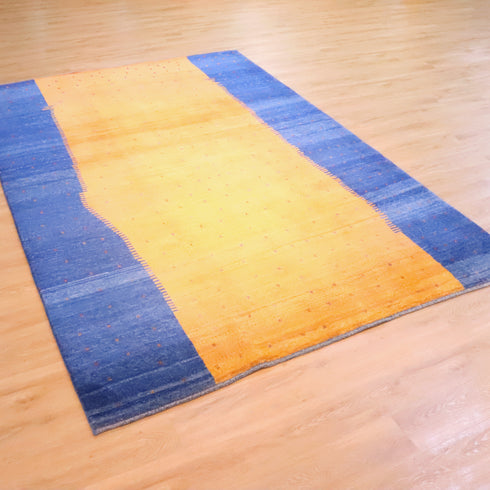 ギャッベ絨毯「水に浮かぶお花」913659【313×213】