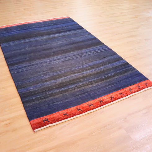 ギャッベ絨毯 「夜のほとり」 913667【294×181】