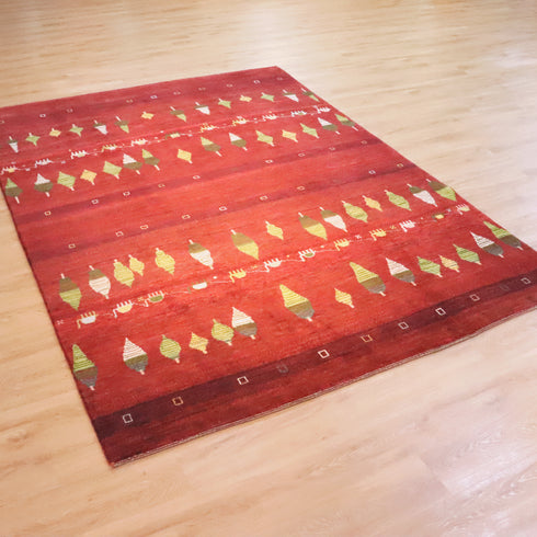 ギャッベ絨毯「ラクダさんの大移動」9256311【286×213】