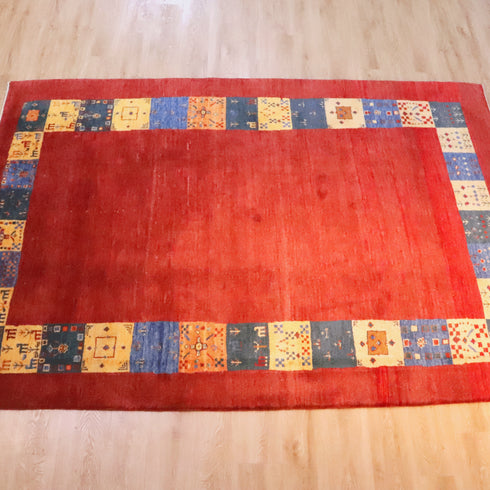 ギャッベ絨毯「花壇」9318605【287×202】