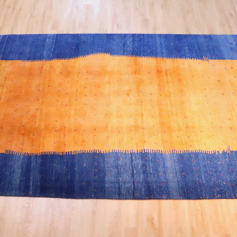 ギャッベ絨毯「水に浮かぶお花」913659【313×213】