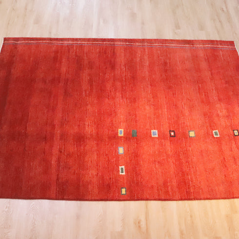 ギャッベ絨毯「命を紡ぐ四角形」 931319【272×194】